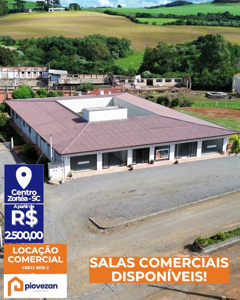 Salas comerciais para alugar em Zortéa – foto 1