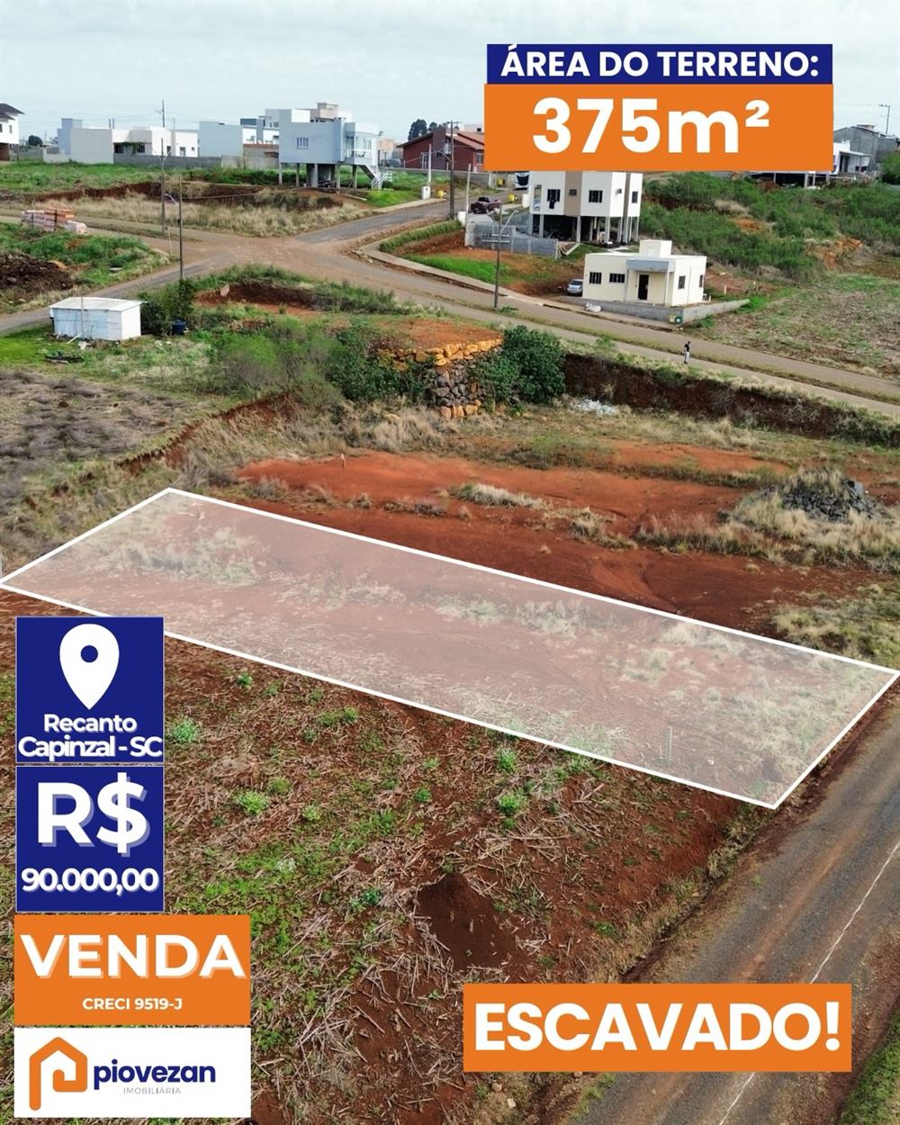 Terreno à venda com 375 m² – foto 1