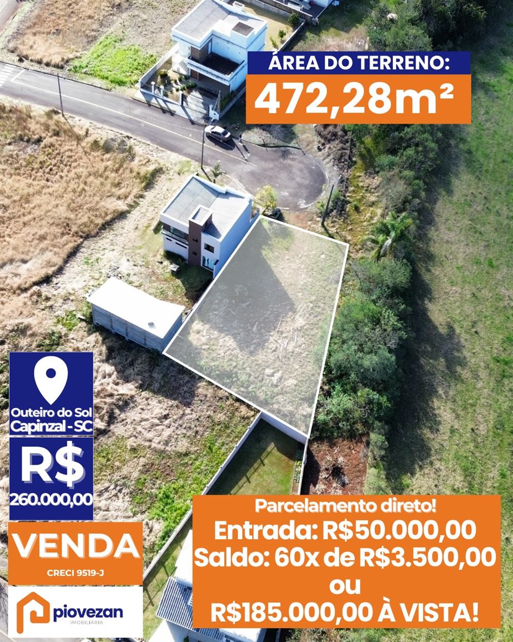 Terreno à venda com 472 m² – foto 1