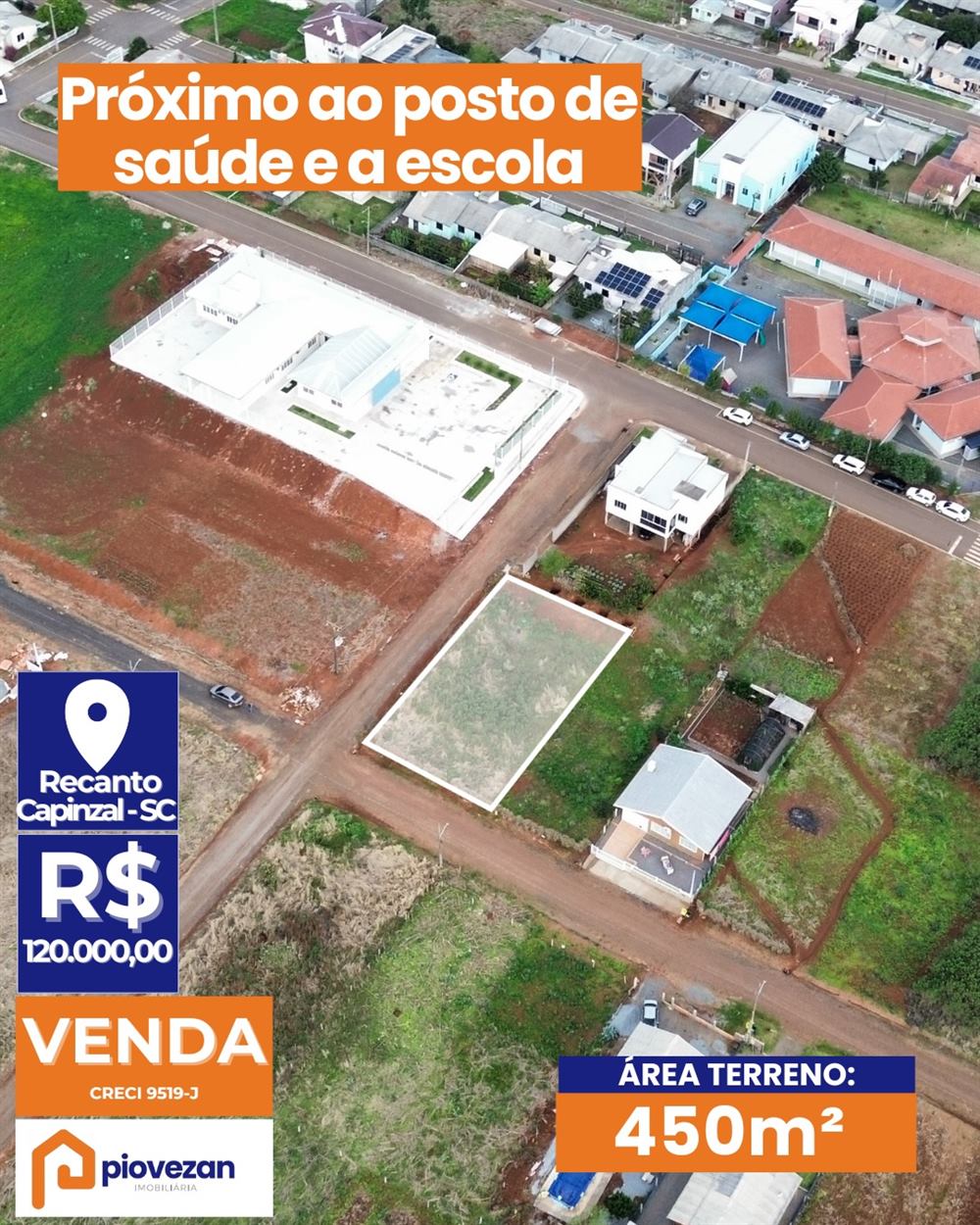 Terreno à venda com 450 m² – foto 1