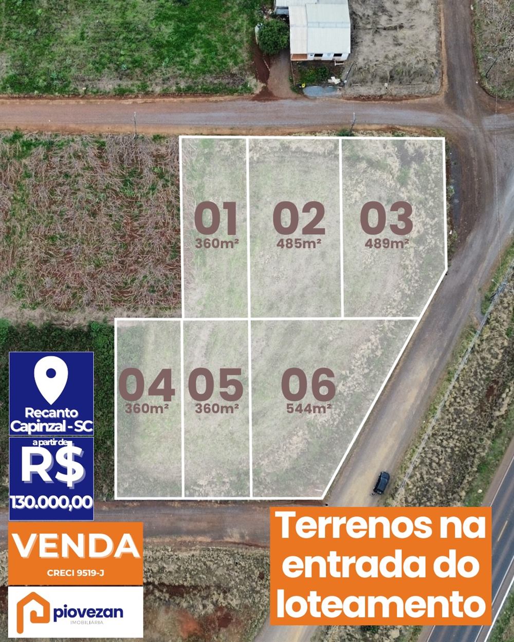 Terrenos à venda com 544 m² – foto 1