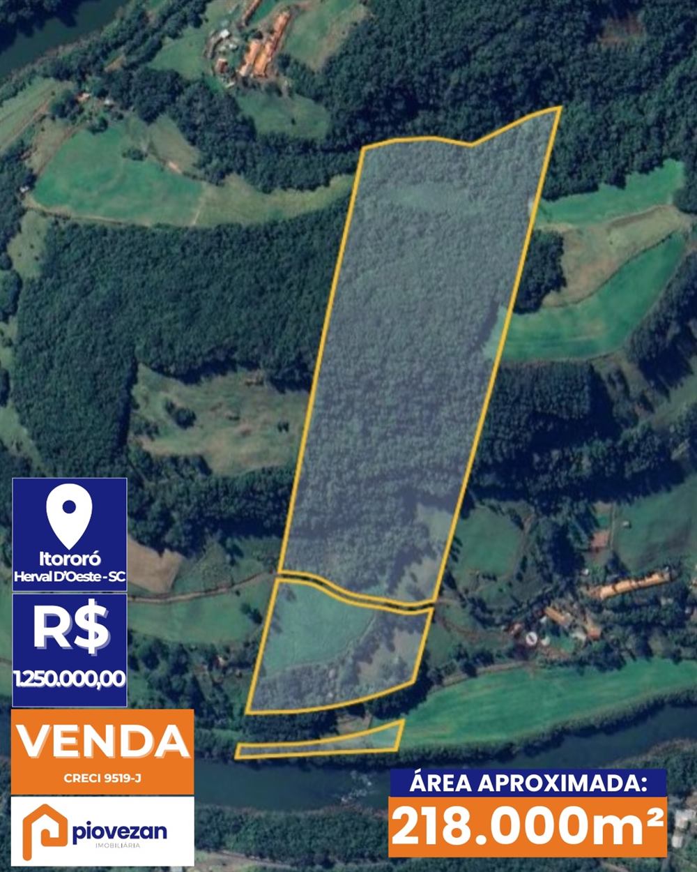 Área à venda com 218.000 m² – foto 1