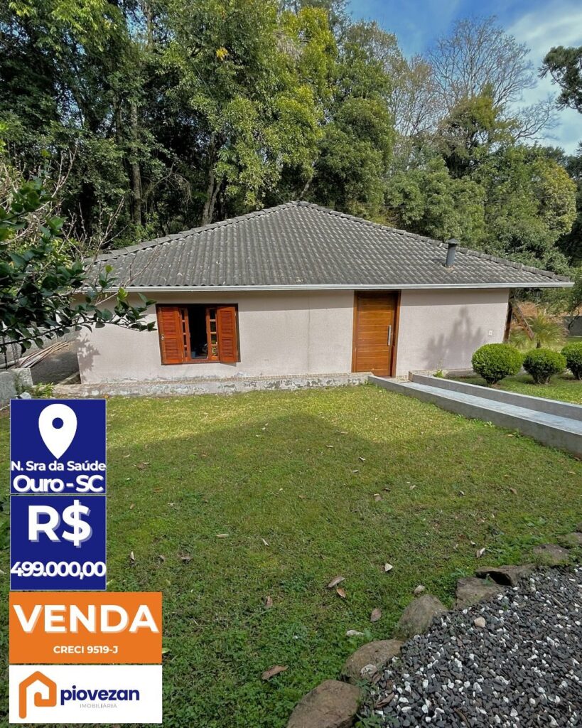 CASA À VENDA EM OURO/SC