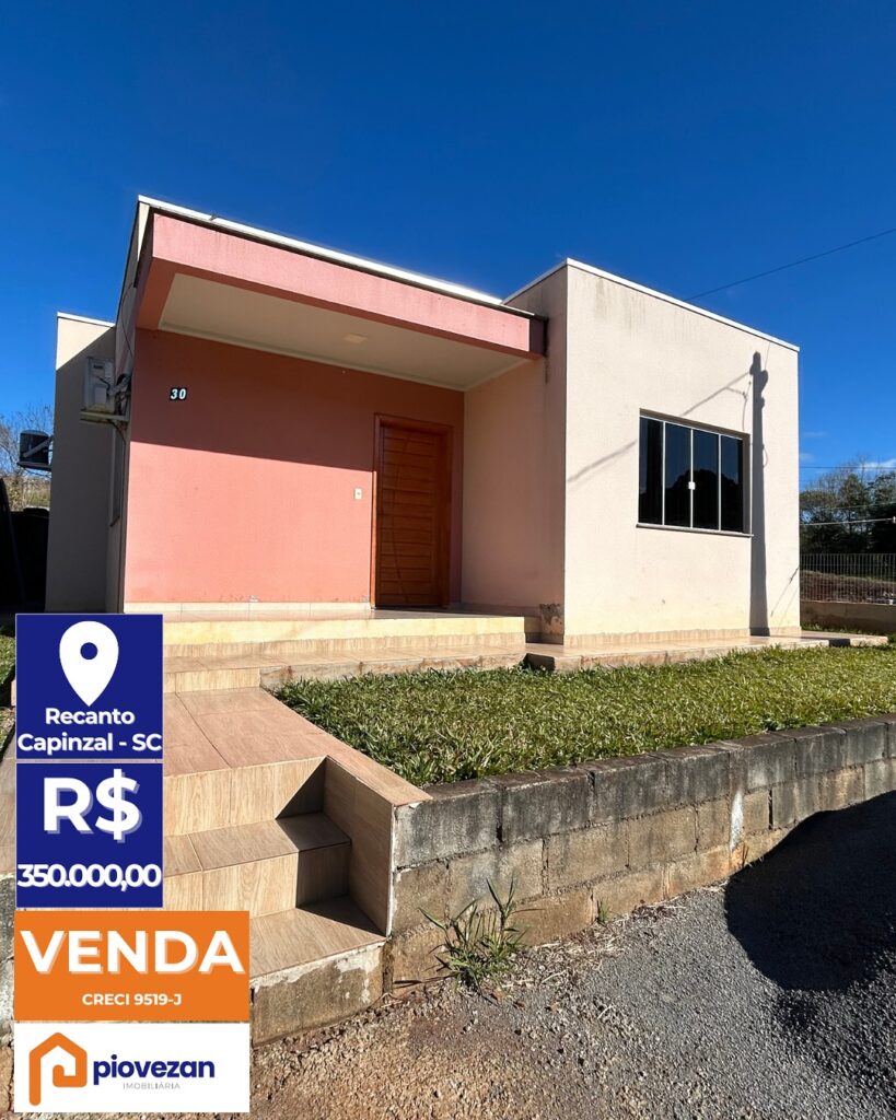 CASA À VENDA EM CAPINZAL